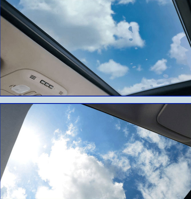 UPSZTEC Panoramic sunroof sunscreen heat insulation film roof shading glass explosion-proof film car film
