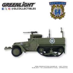 1:64 Battalion 64 Series 6 61060-E 1:64 Battalion 64 Series 6 – M3 Half-Track Personnel Carrier - U.S. Army WWII – New Tooling