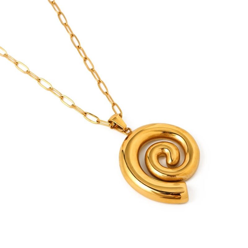 Spiral Pendant Necklace