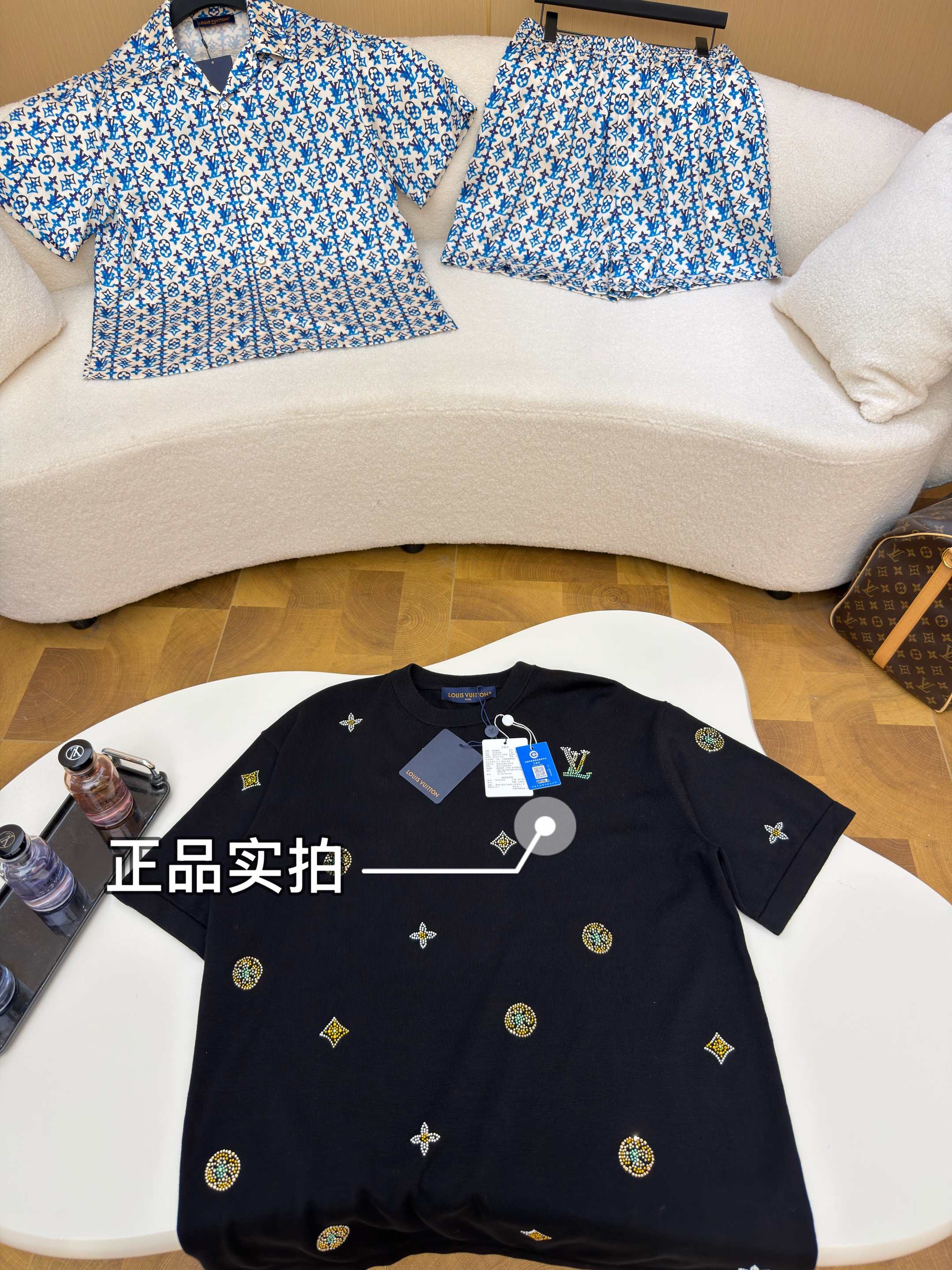 LV 2026春夏燙鑽T恤 正品實拍圖