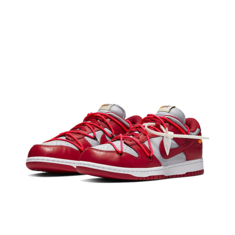 Off-White×Nike Dunk Low LTHR OW "Co-branded red"