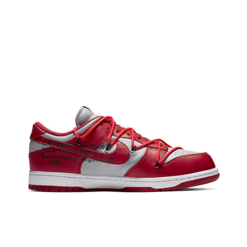 Off-White×Nike Dunk Low LTHR OW "Co-branded red"