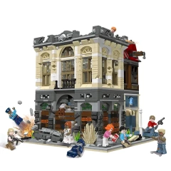 JIESTAR Creator Movie MOC - Brick Bank - Apocalypse Version 2836 PCS block toys 89102