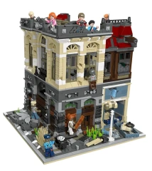 JIESTAR Creator Movie MOC - Brick Bank - Apocalypse Version 2836 PCS block toys 89102