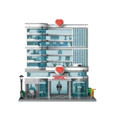 XMORK Creator Buildings Cities Hospital 1350 PCS block toys 20121