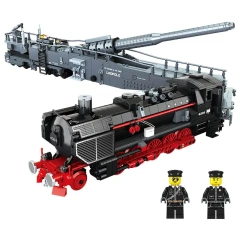 Forange Military Train K5 Leopold Train gun 1631 PCS block toys FC4301