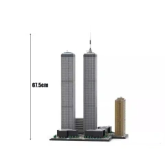 MOC Architecture Building The World Trade Center Complex 7124 PCS block toys 177998
