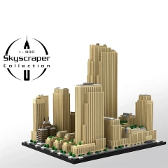 MOC Architecture Building Rockefeller Center 5999 PCS block toys 178781
