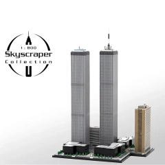 MOC Architecture Building The World Trade Center Complex 7124 PCS block toys 177998