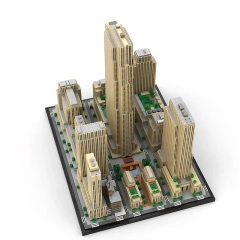 MOC Architecture Building Rockefeller Center 5999 PCS block toys 178781