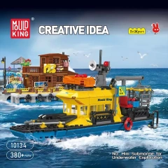 Mould King City Vehicl Mini undersea exploration vessel 380 PCS block toys 10134