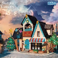 ZHEGAO Creator Buildings Starry Cottage 1348 PCS block toys 613005