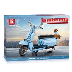 Reobrix Creator Car Lambretta V200 Motorcycle 1169 PCS block toys 11036/11037
