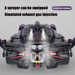GULY Technic Car Purple Bugatti Sports Car 3320PCS block toys 10643