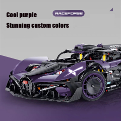 GULY Technic Car Purple Bugatti Sports Car 3320PCS block toys 10643