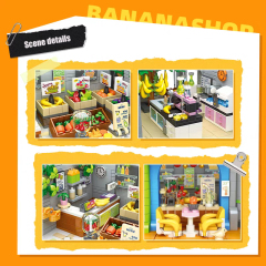 JIESTAR Creator Building Banana Shop 2165PCS block toys JJ9083