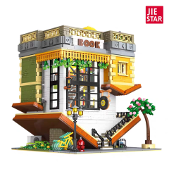 JIESTAR Creator Building Inverted Bookstore 3621PCS block toys 89130