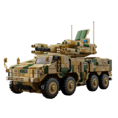 12GO Military Vehicl 625E Anti-aircraft Vehicle 2558PCS block toys 96010