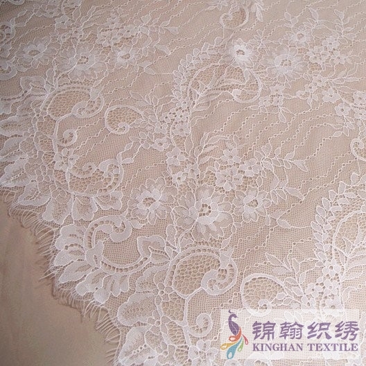 Chantilly Lace Fabric off white for bridal dress