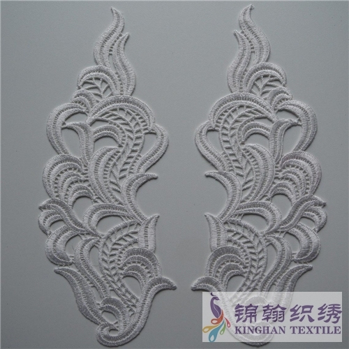 Guipure lace applique