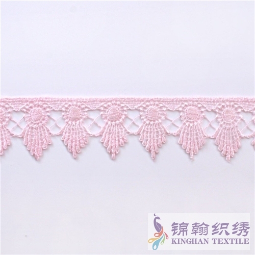 1.75 Inches Wide 14 Colors Venice Lace Guipure Trim Scalloped