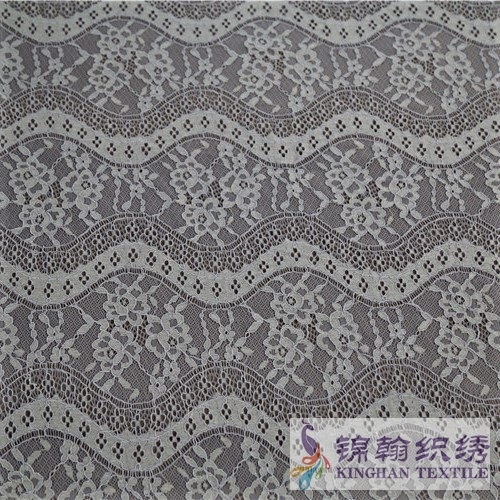 KHLF3023 Light Yellow Corded Lace Fabric