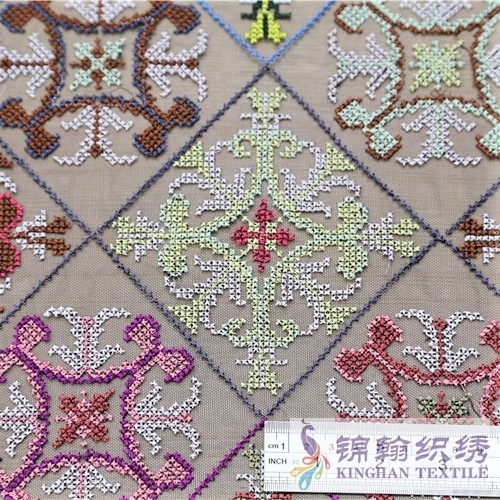 KHME1005C Colorful Diamond Cross Stitch Flat Mesh Embroidery