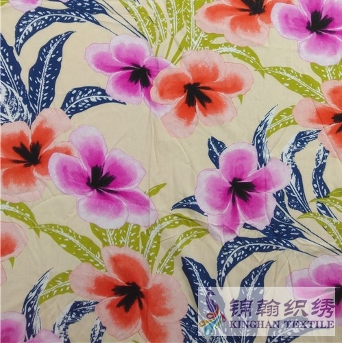 KHWPF2015 Woven 45S 100%Rayon Printed Fabric
