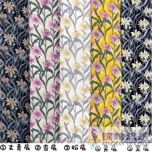 KHWPF2017 Woven 45S 100%Rayon Printed Fabric