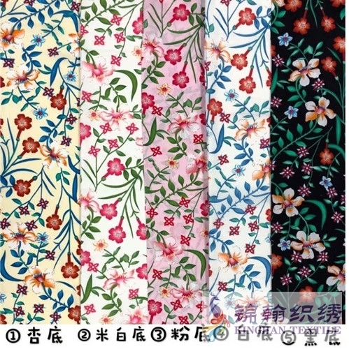 KHWPF2008 Woven 45S 100%Rayon Printed Fabric