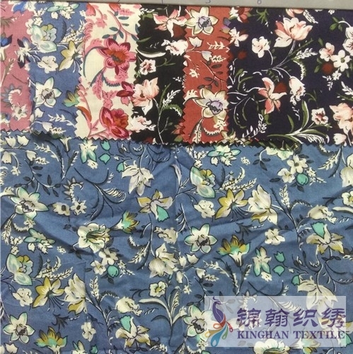 KHWPF2016 Woven 45S 100%Rayon Printed Fabric