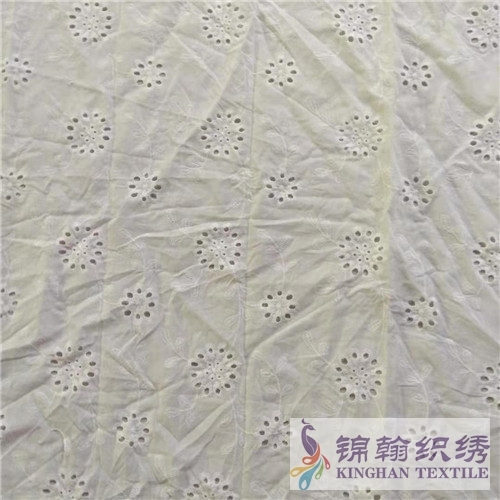 KHCE1041 Cotton Eyelet Embroidered Fabric