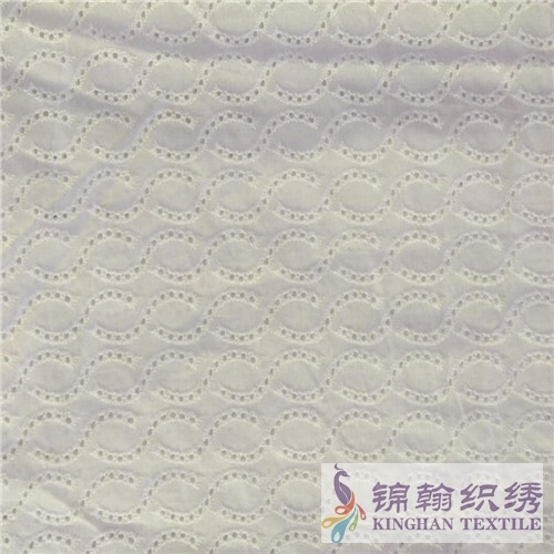 KHCE1020 Cotton Eyelet Embroidered Fabric