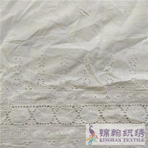 KHCE1040 Cotton Eyelet Embroidered Fabric