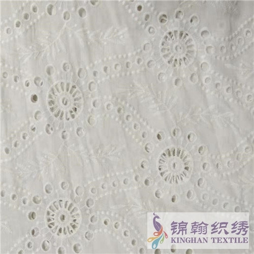 KHCE1036 Cotton Eyelet Embroidered Fabric