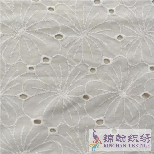 KHCE1046 Cotton Eyelet Embroidered Fabric