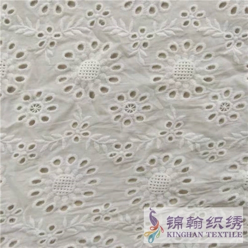 KHCE1044 Cotton Eyelet Embroidered Fabric