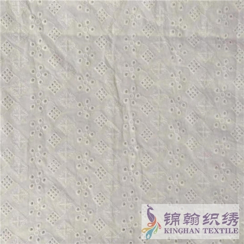 KHCE1052 Cotton Eyelet Embroidered Fabric