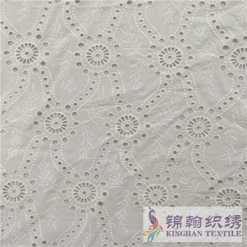 KHCE1036 Cotton Eyelet Embroidered Fabric