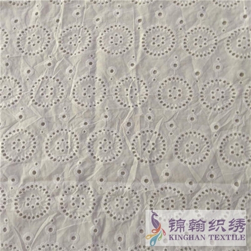 KHCE1023 Cotton Eyelet Embroidered Fabric