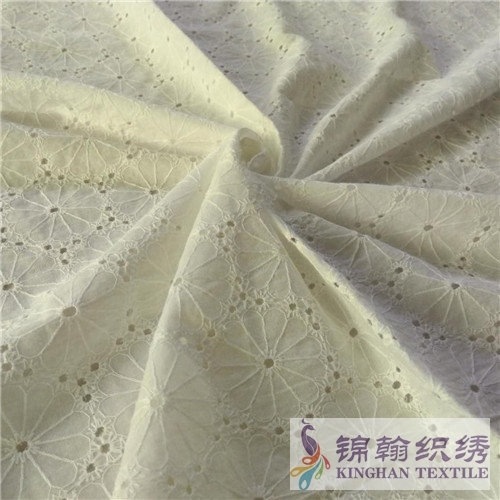 KHCE1021 Cotton Eyelet Embroidered Fabric