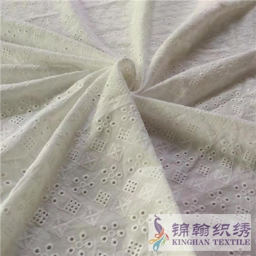 KHCE1052 Cotton Eyelet Embroidered Fabric