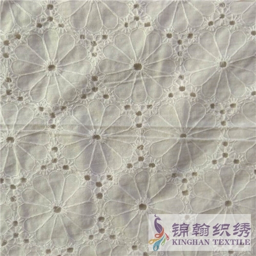 KHCE1021 Cotton Eyelet Embroidered Fabric