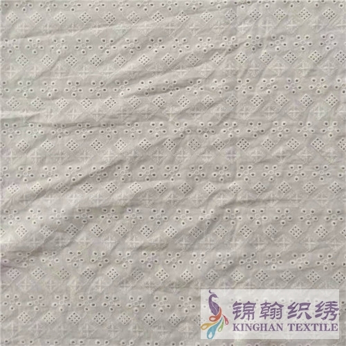 KHCE1052 Cotton Eyelet Embroidered Fabric