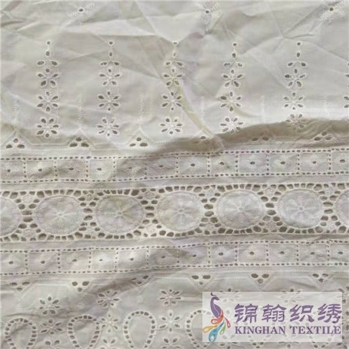 KHCE1040 Cotton Eyelet Embroidered Fabric