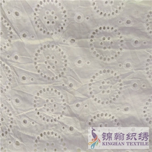 KHCE1023 Cotton Eyelet Embroidered Fabric