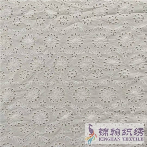 KHCE1044 Cotton Eyelet Embroidered Fabric