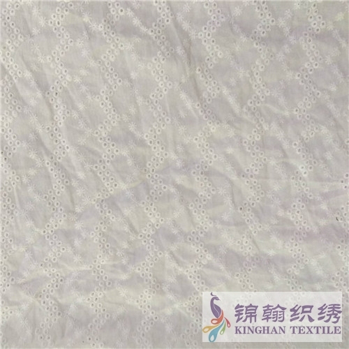 KHCE1028 Cotton Eyelet Embroidered Fabric
