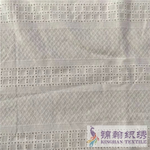 KHCE1049 Cotton Eyelet Embroidered Fabric