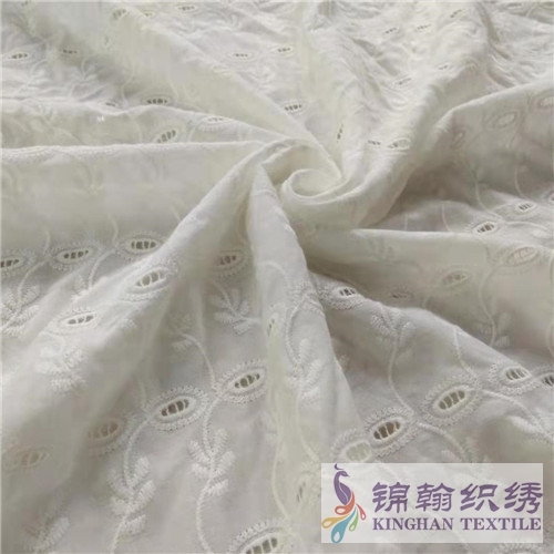 KHCE1043 Cotton Eyelet Embroidered Fabric